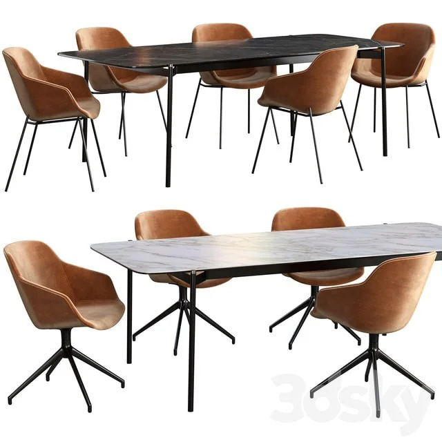 Dining table BoConcept Augusta + chair BoConcept Vienna